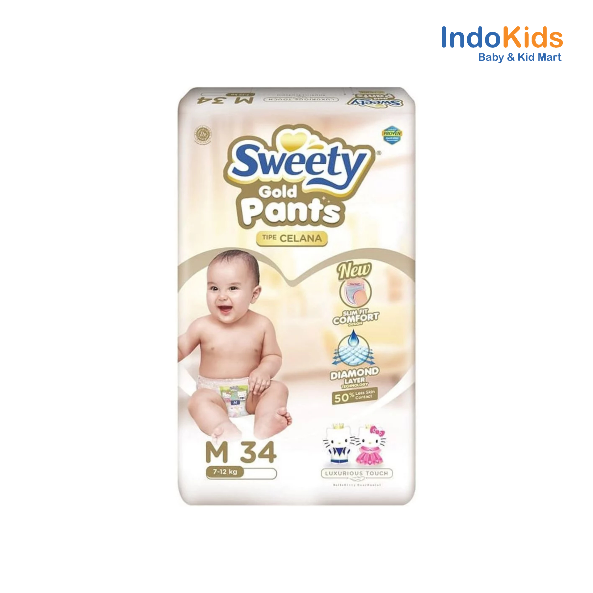 Sweety Gold Pants Tipe Celana M34