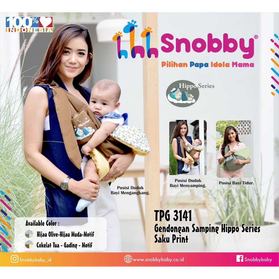 Snobby Gendongan Samping Hippo Series Saku Print TPG 3141