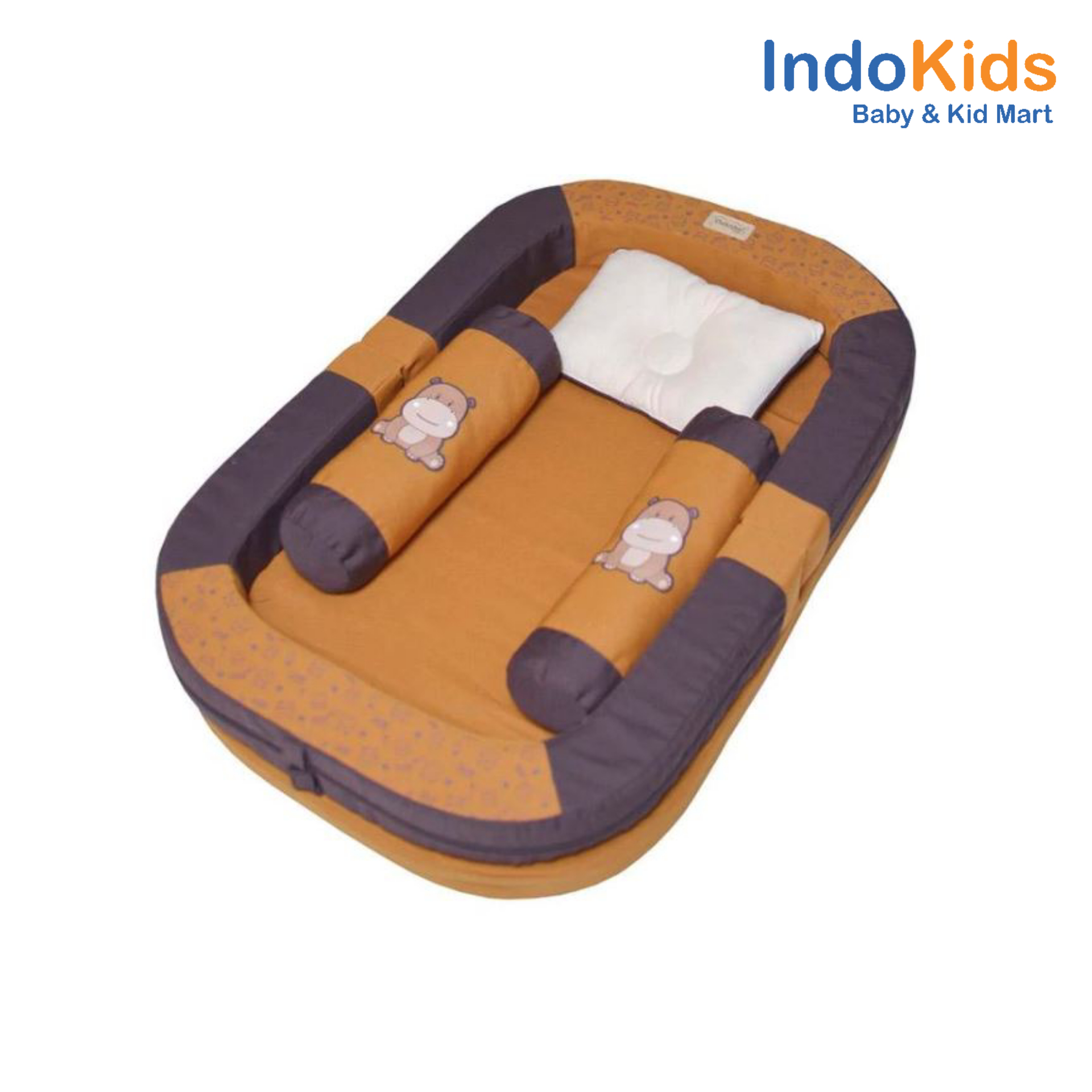 Dialogue Kasur Bayi 2 in 1 Sofa + Kelambu ‘Baby Hippo’ Series DGK9113