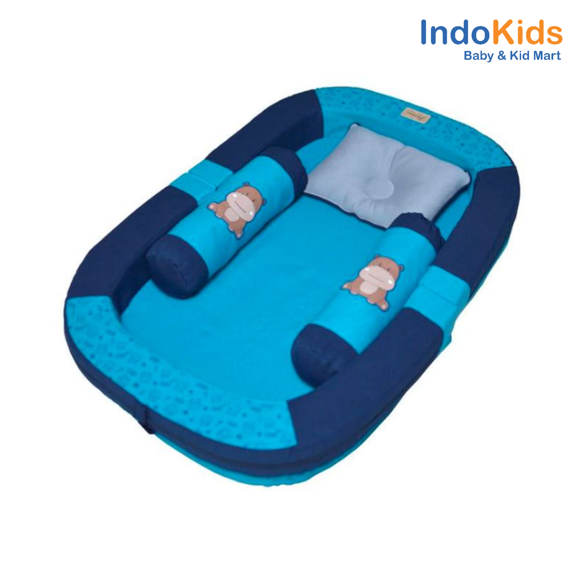 Dialogue Kasur Bayi 2 in 1 Sofa + Kelambu ‘Baby Hippo’ Series DGK9113