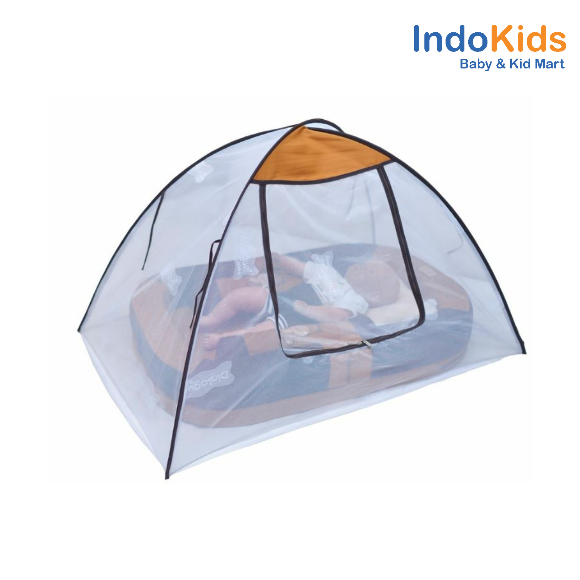 Dialogue Kasur Bayi 2 in 1 Sofa + Kelambu ‘Baby Hippo’ Series DGK9113