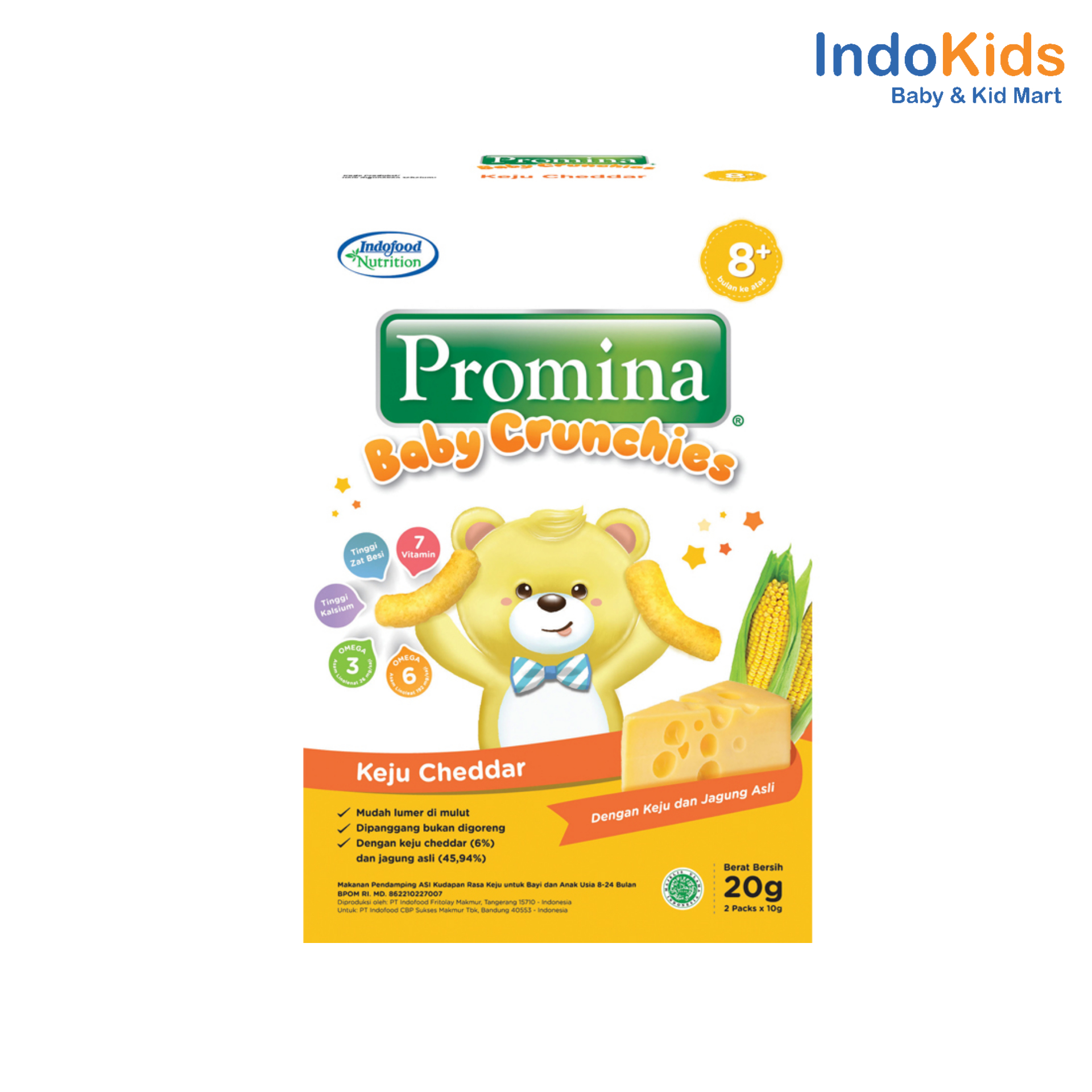 Promina Baby Crunchies Keju Cheddar