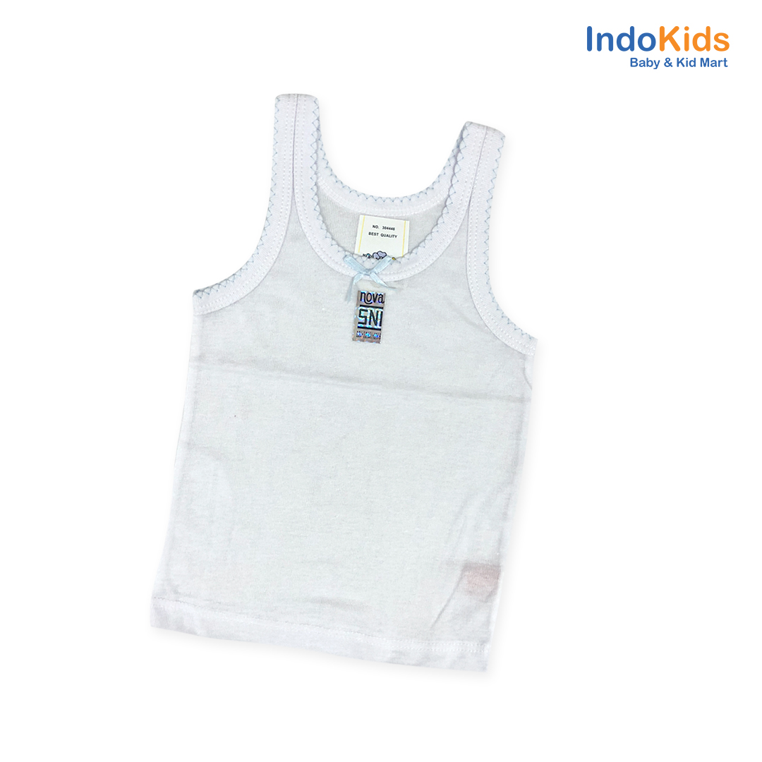 Singlet Bayi Perempuan Nova Warna Putih