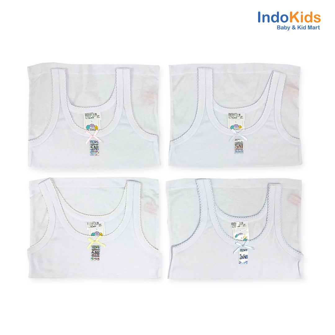 Singlet Anak Perempuan Warna Putih