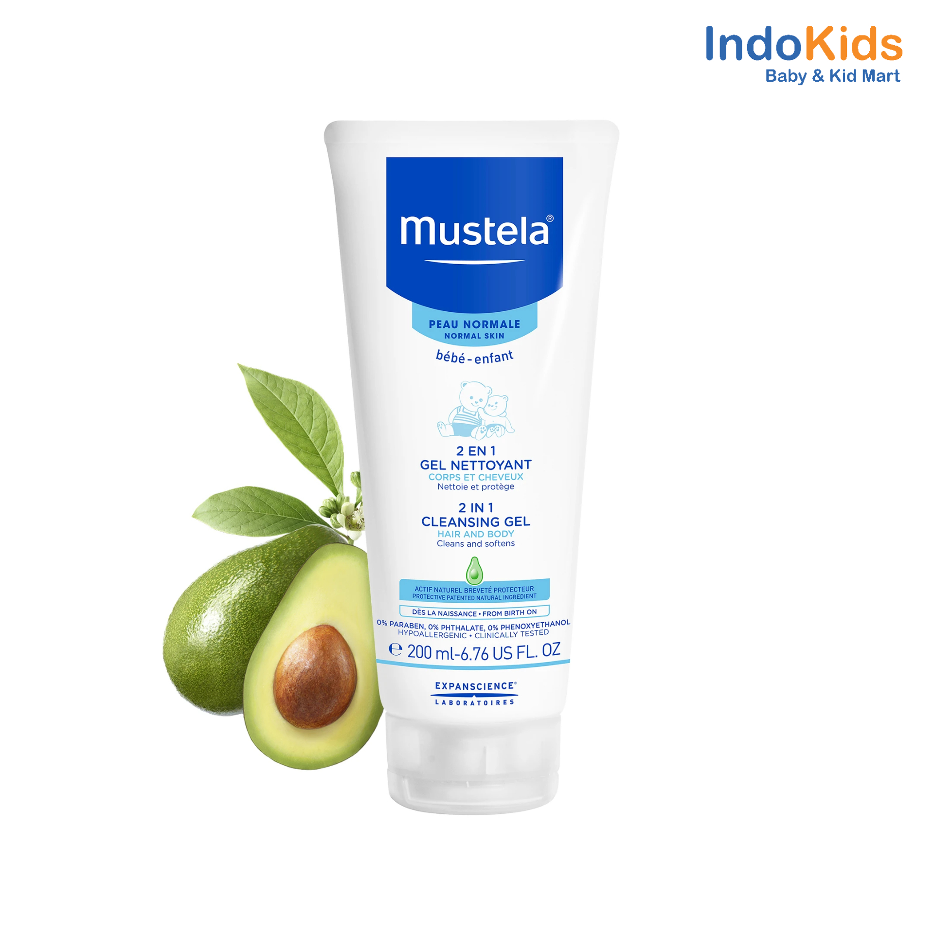 Mustela 2 in 1 Cleansing Gel 200 ml