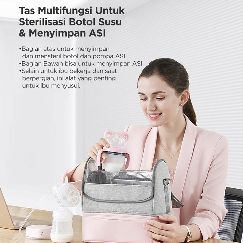 59S UVC LED Sterilizer Mommy Bag Pink (Tas Strerilizer Portable)