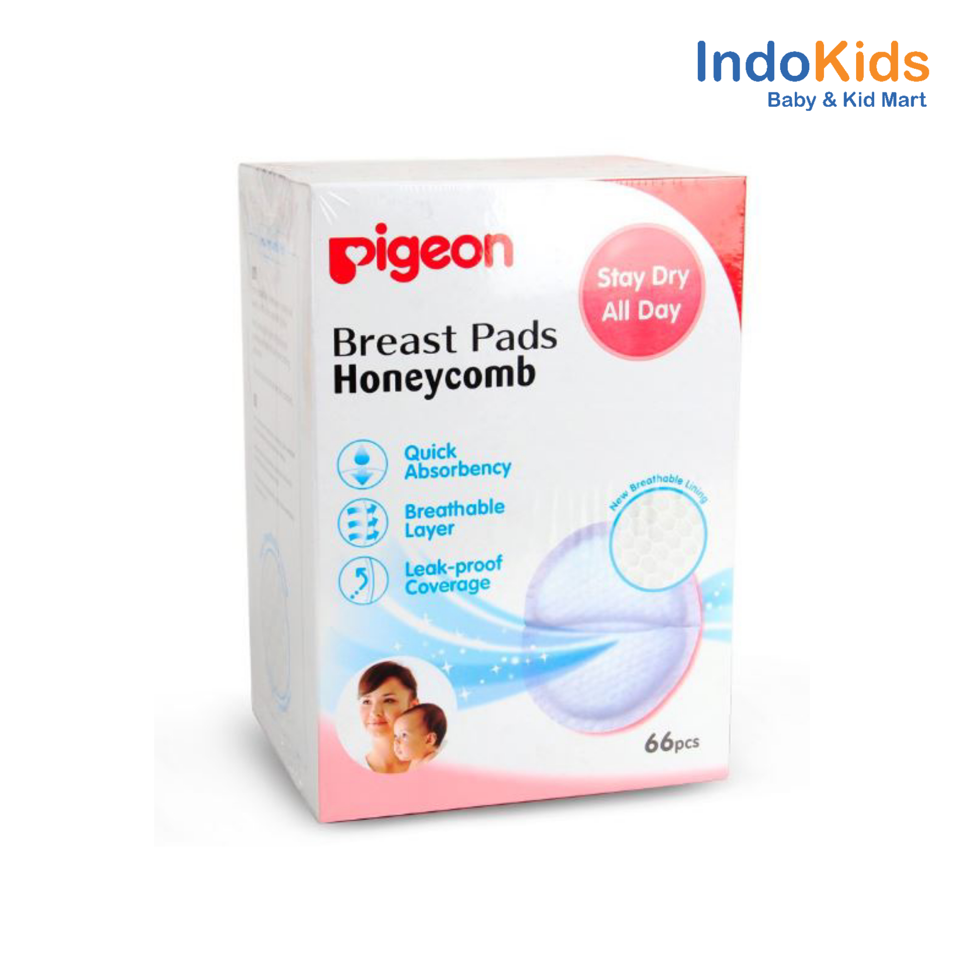 Pigeon Breast Pad Honeycomb 66Pcs