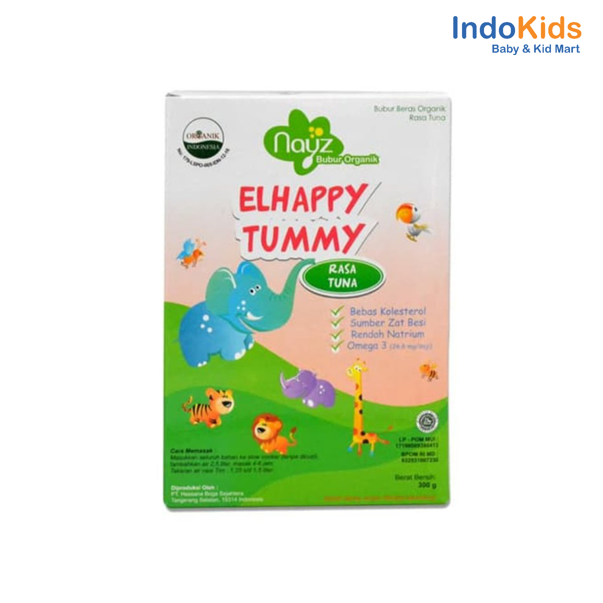 Nayz Bubur Beras Organik Elhappy Tummy (Tuna) 300gr