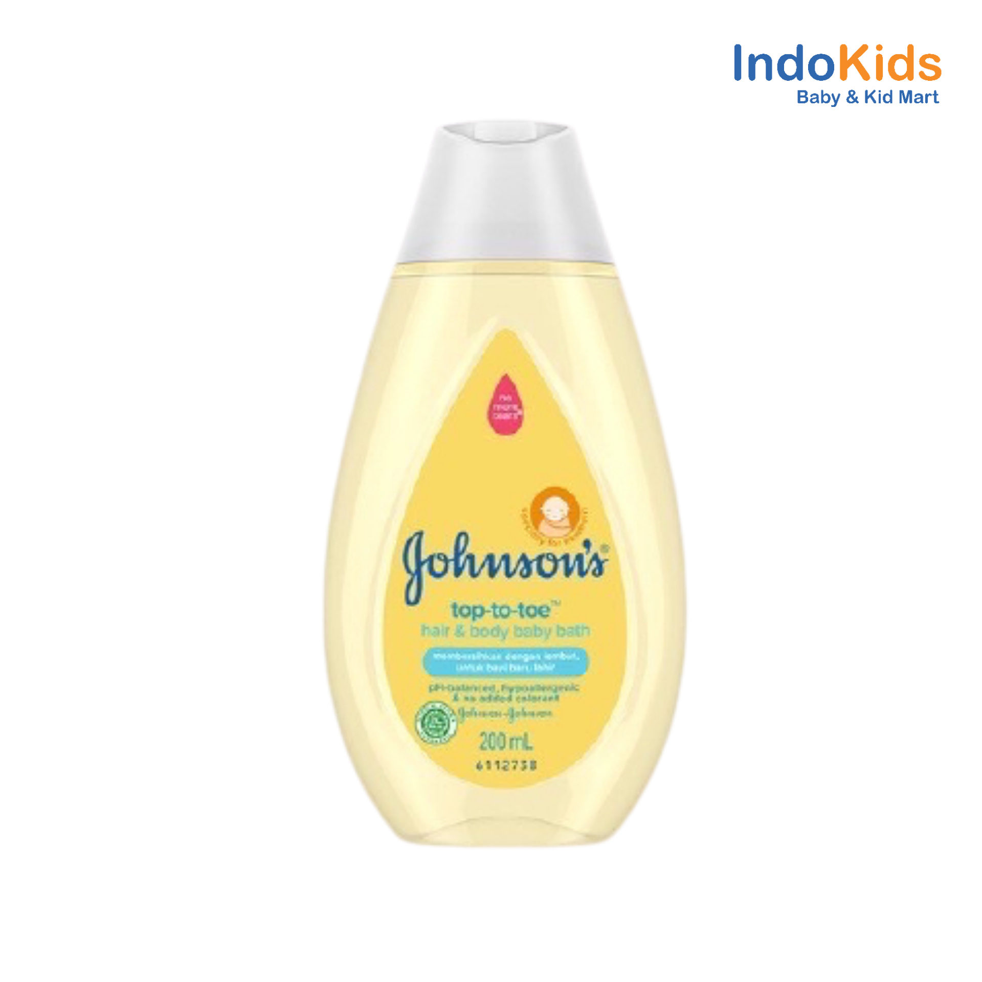 Johnsons Top To Toe Hair & Body Baby Bath 200ml