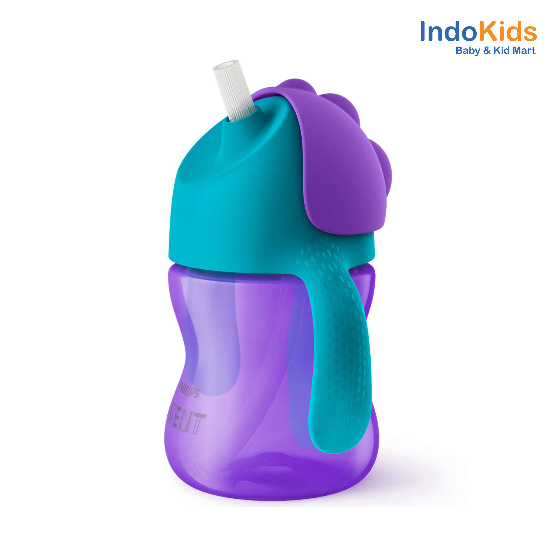 Philips Avent Straw Cup Single 200 ml - Purple Blue