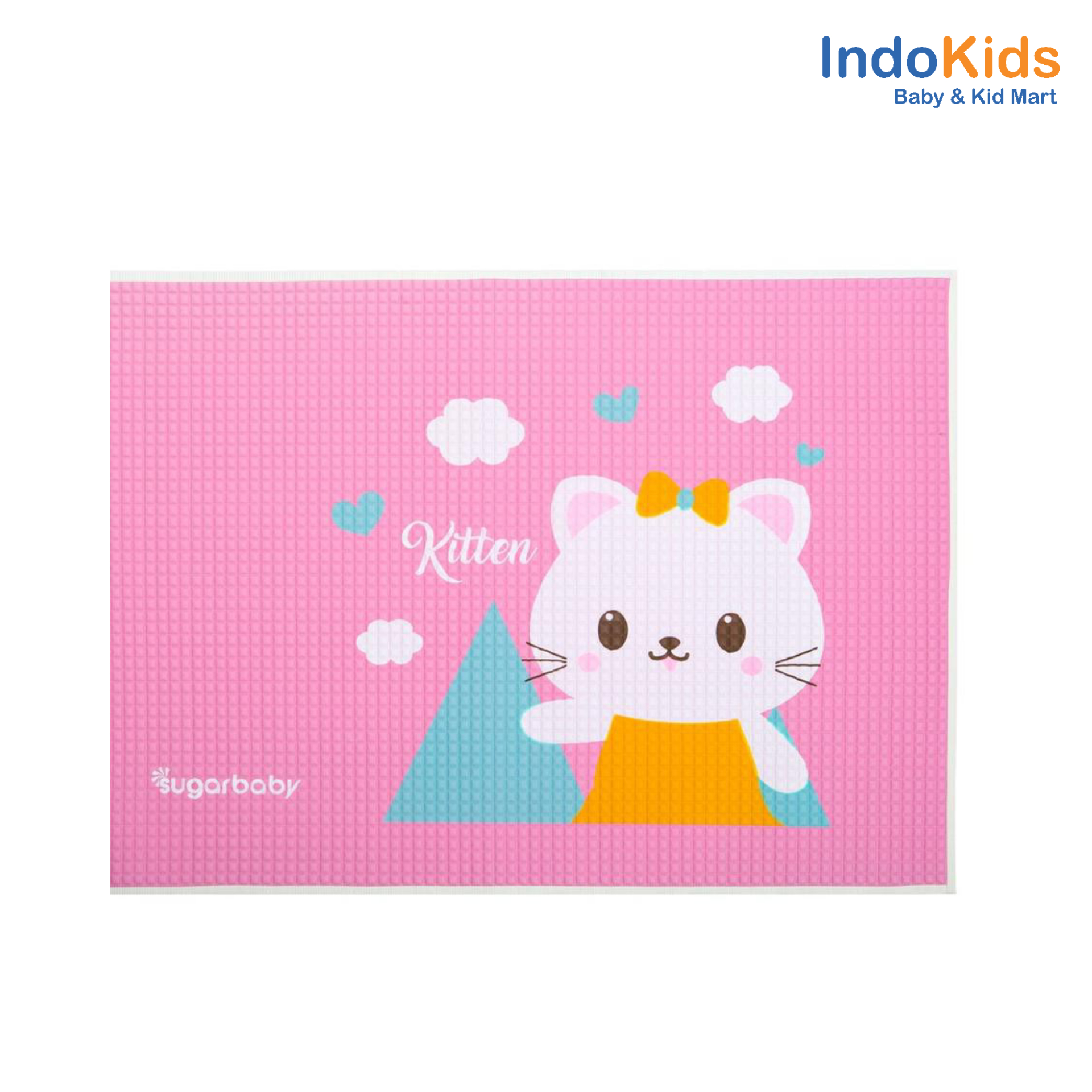 Sugar Baby Organic Healthy Cot Sheet Pink Kitten